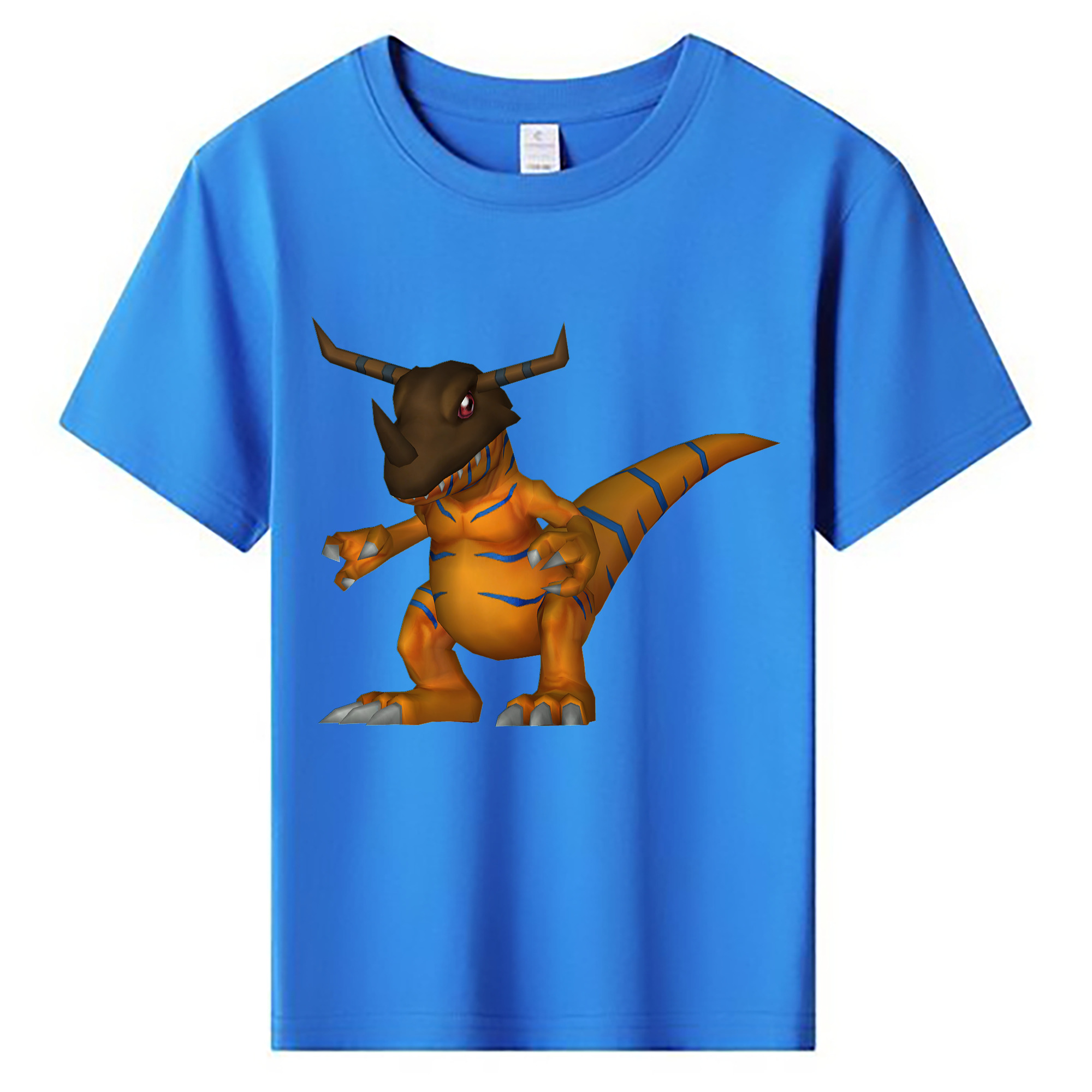 （画像用） Digimon デジタルモンスター/デジモン 綿100％キッズTシャツ（フロントプリント）